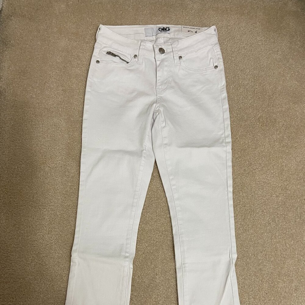 GByGuess White  Low Rise Beckett Jogger pants NWT Size 24